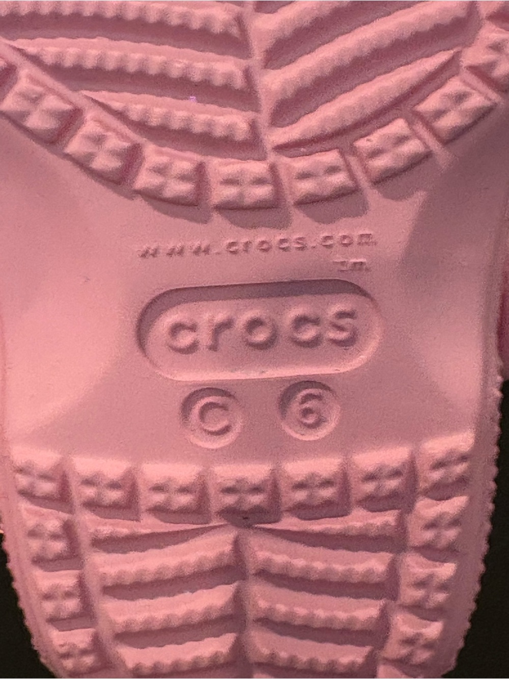 Crocs Classic Glitter Sandal Clog Kid Flamingo Pink Infant Baby Toddler Sizes - Picture 10 of 11